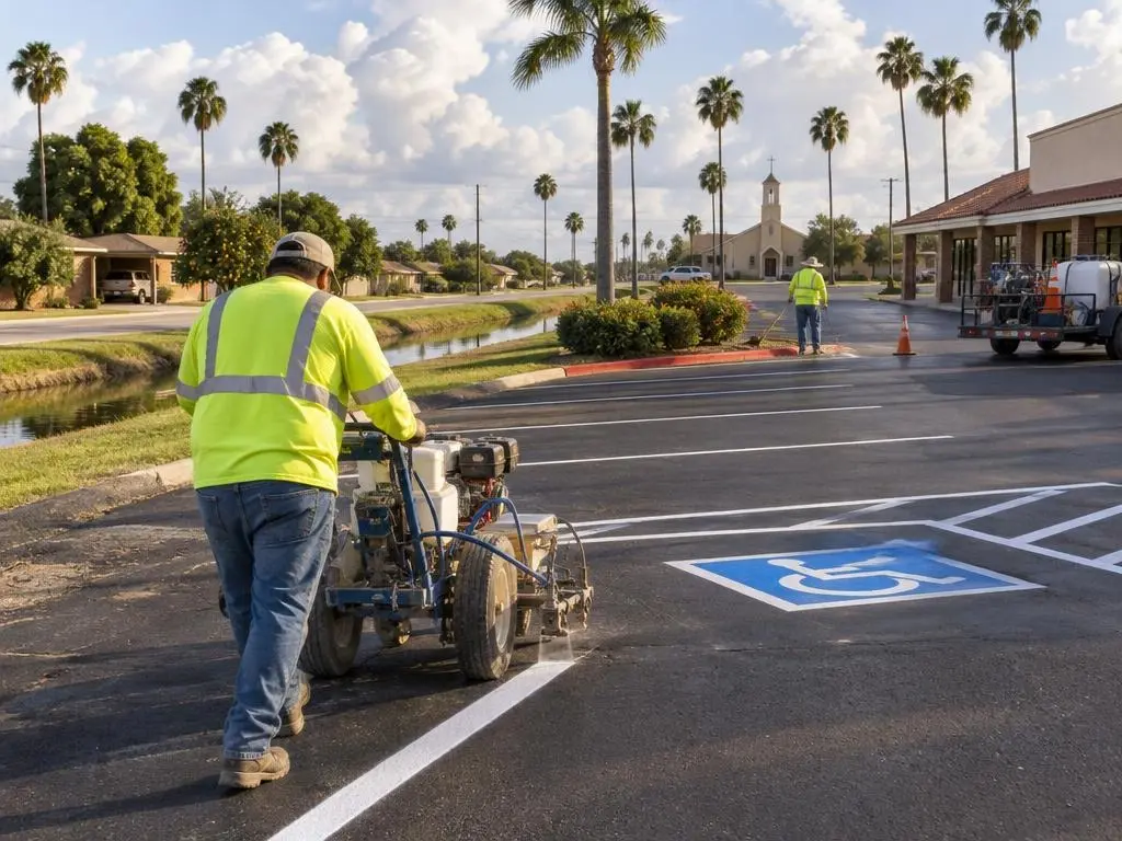 Line Striping in Harlingen, TX
